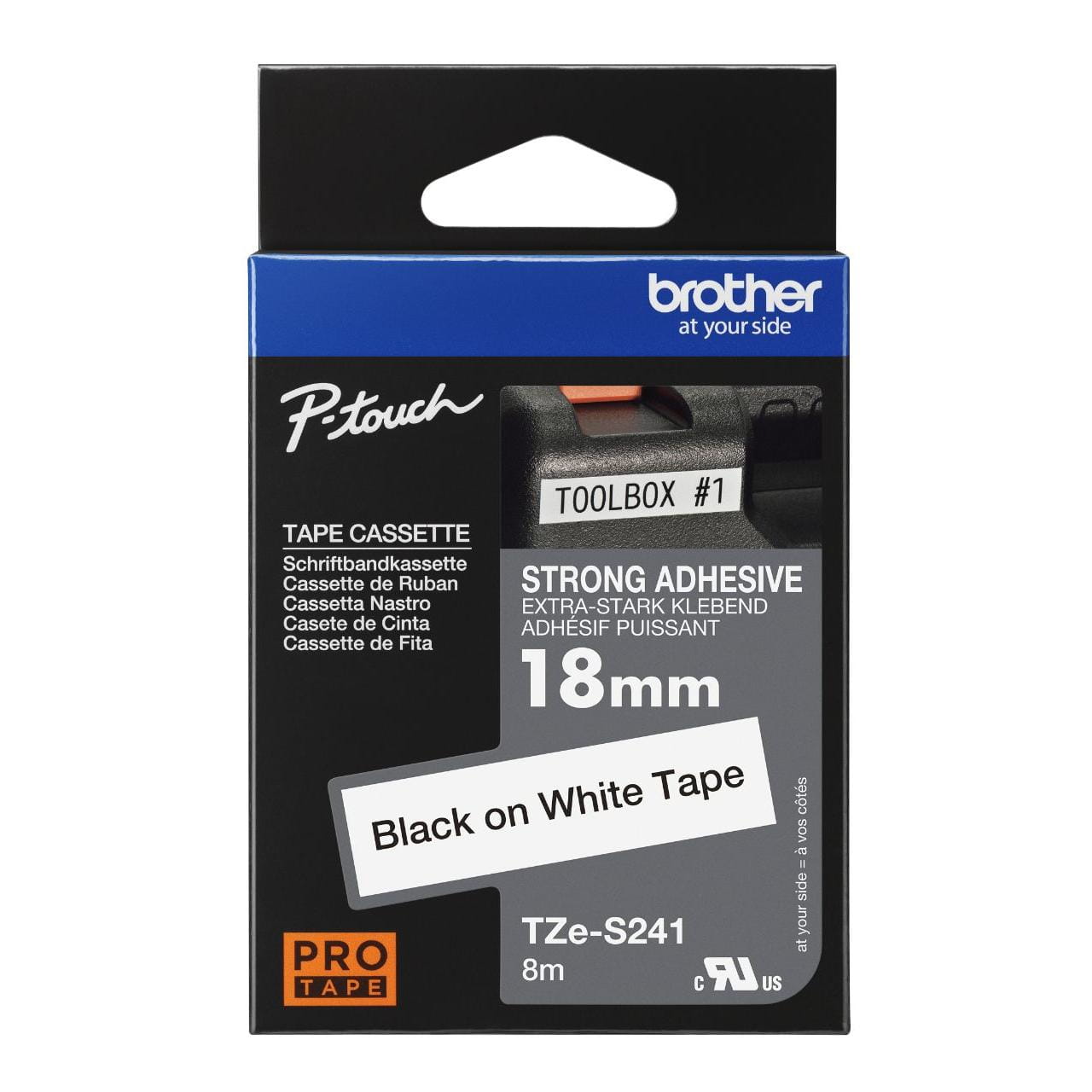 Brother TZe-S241 Genuine Label Printer (Label Maker) Tape 1