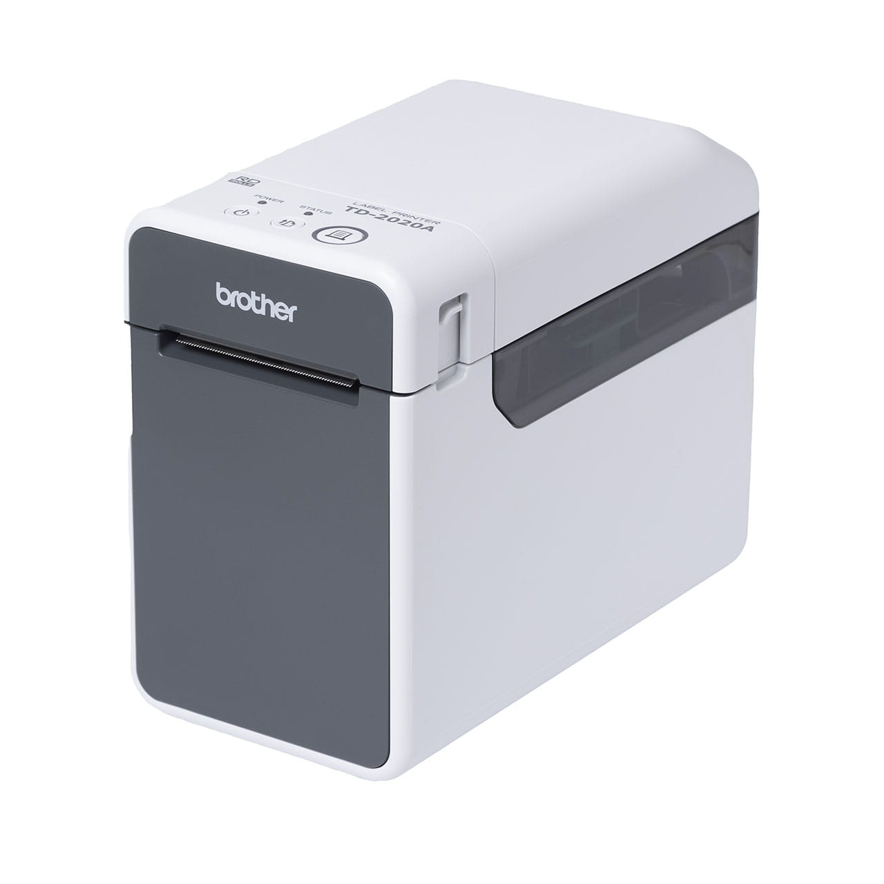 Brother TD-2020A เครื่องพิมพ์ฉลาก มุมมองด้านข้างซ้าย