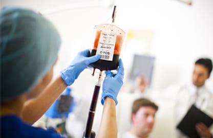 Blood bag label