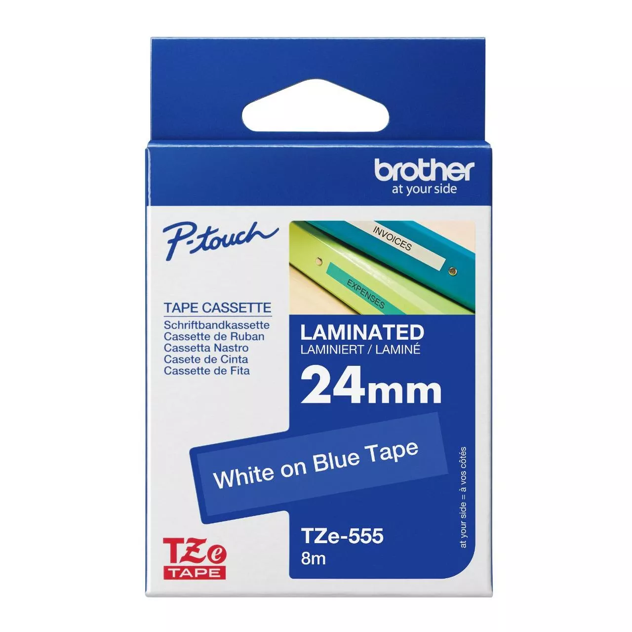 Brother TZe-555 Genuine Label Printer (Label Maker) Tape 1