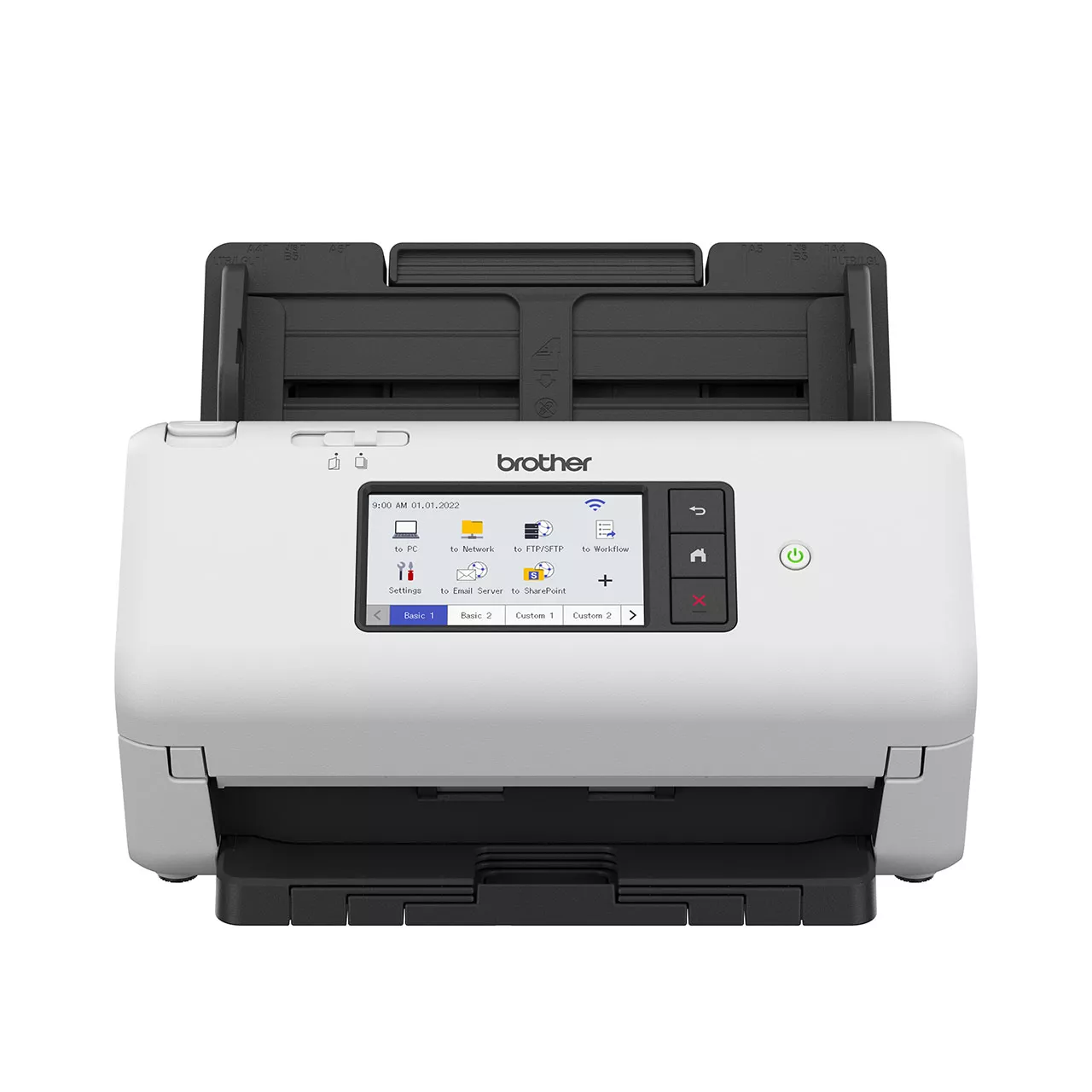 Brother ADS-4700W เครื่องสแกนเนอร์ มุมมองด้านหน้า