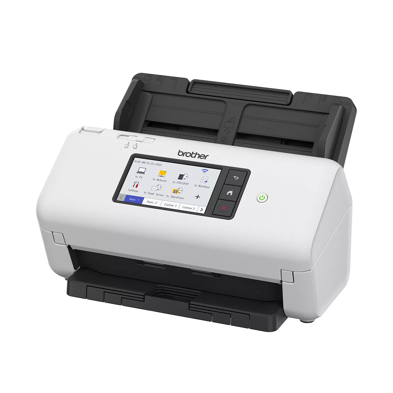 Brother ADS-4700W เครื่องสแกนเนอร์ มุมมองด้านข้างซ้าย