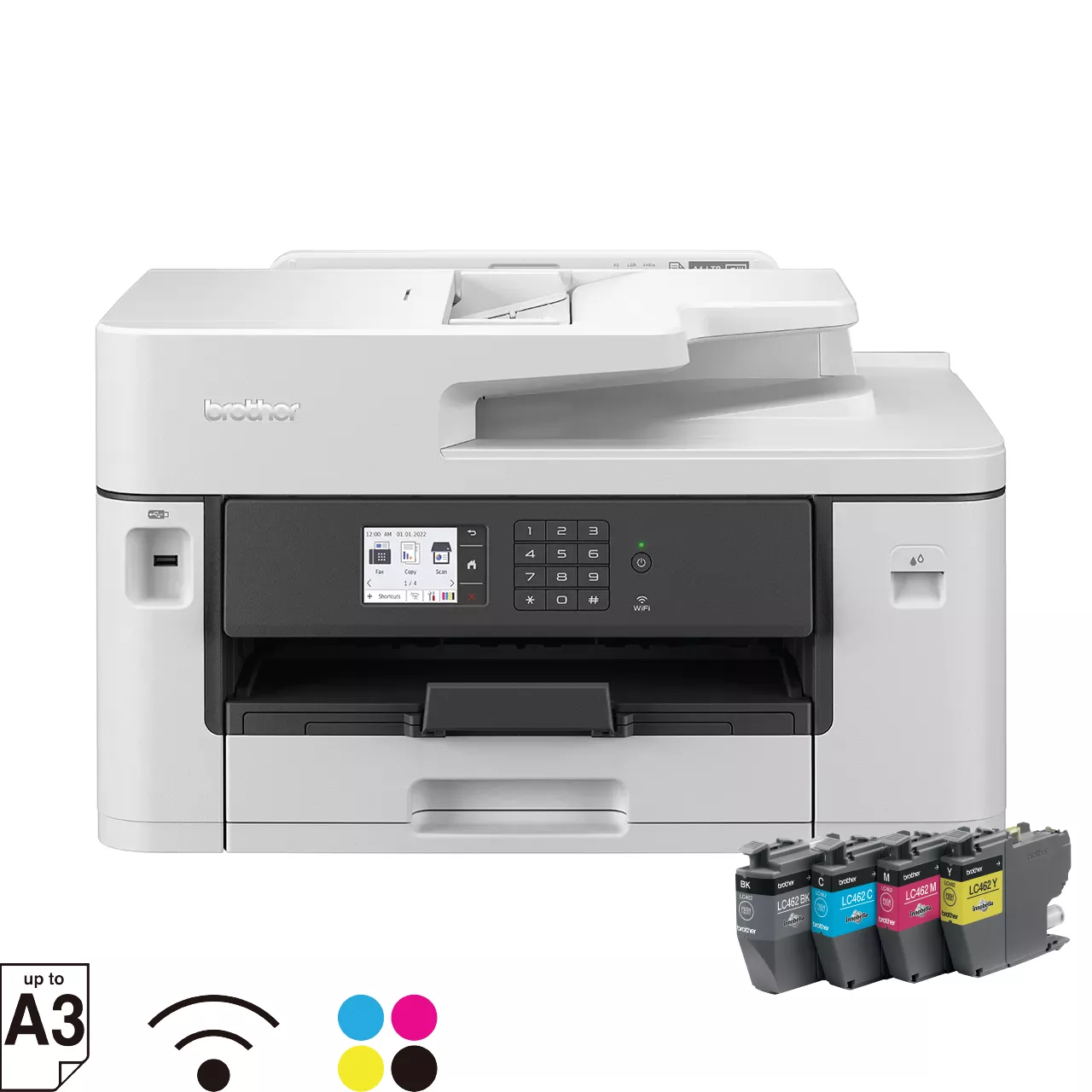 Brother MFC-J2340DW Inkjet Printer Front View