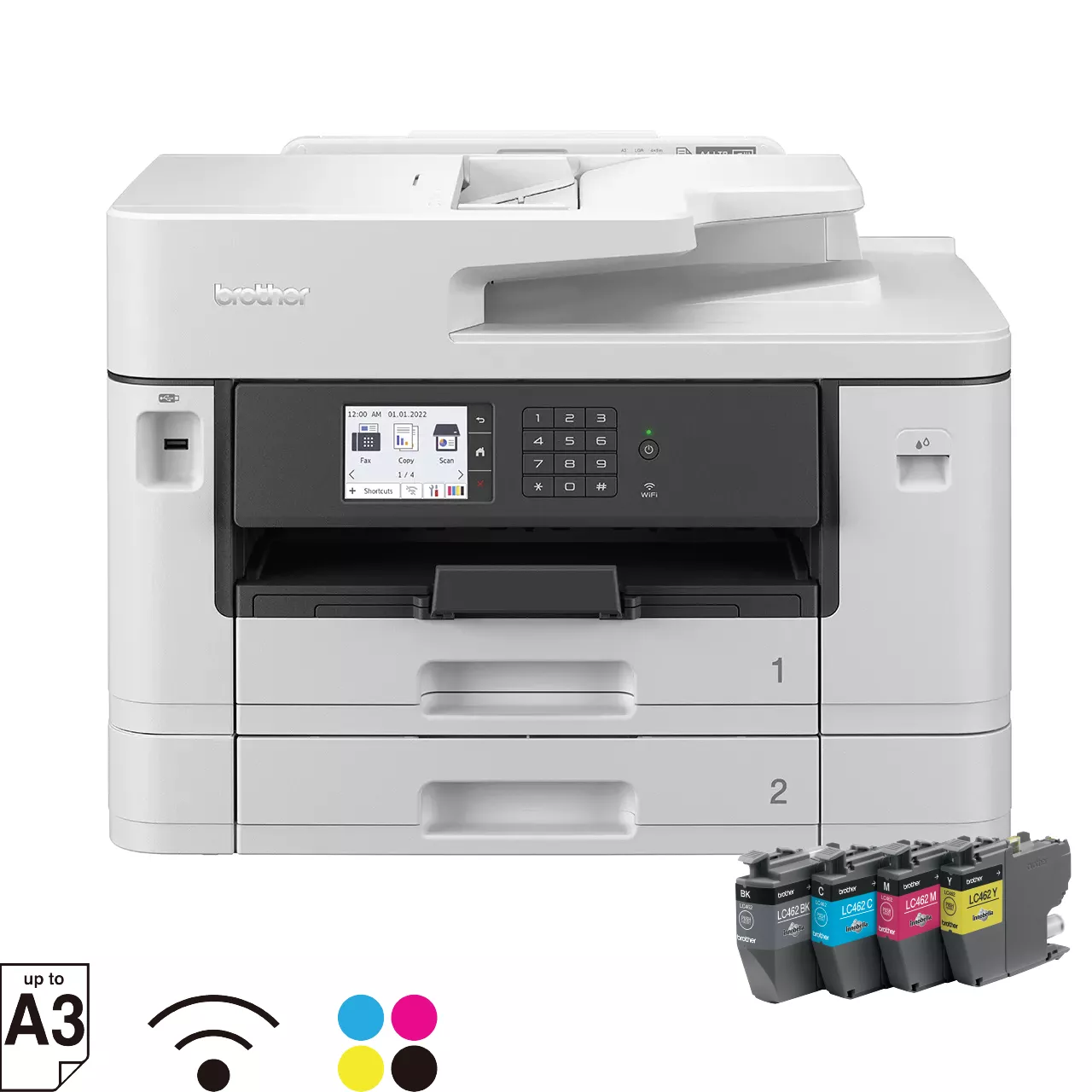 Brother MFC-J2740DW Inkjet Printer Front View
