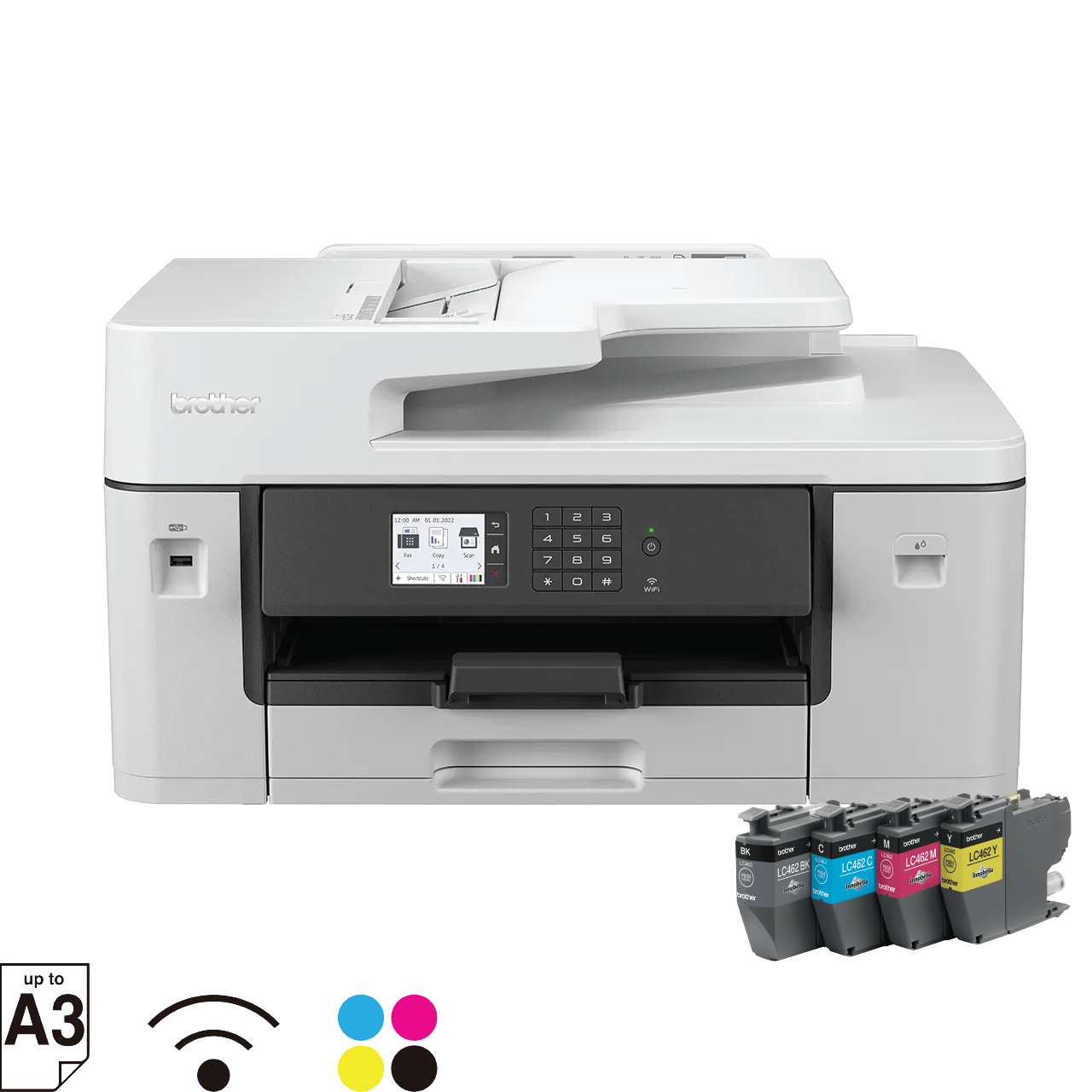 Brother MFC-J3540DW Inkjet Printer Front View