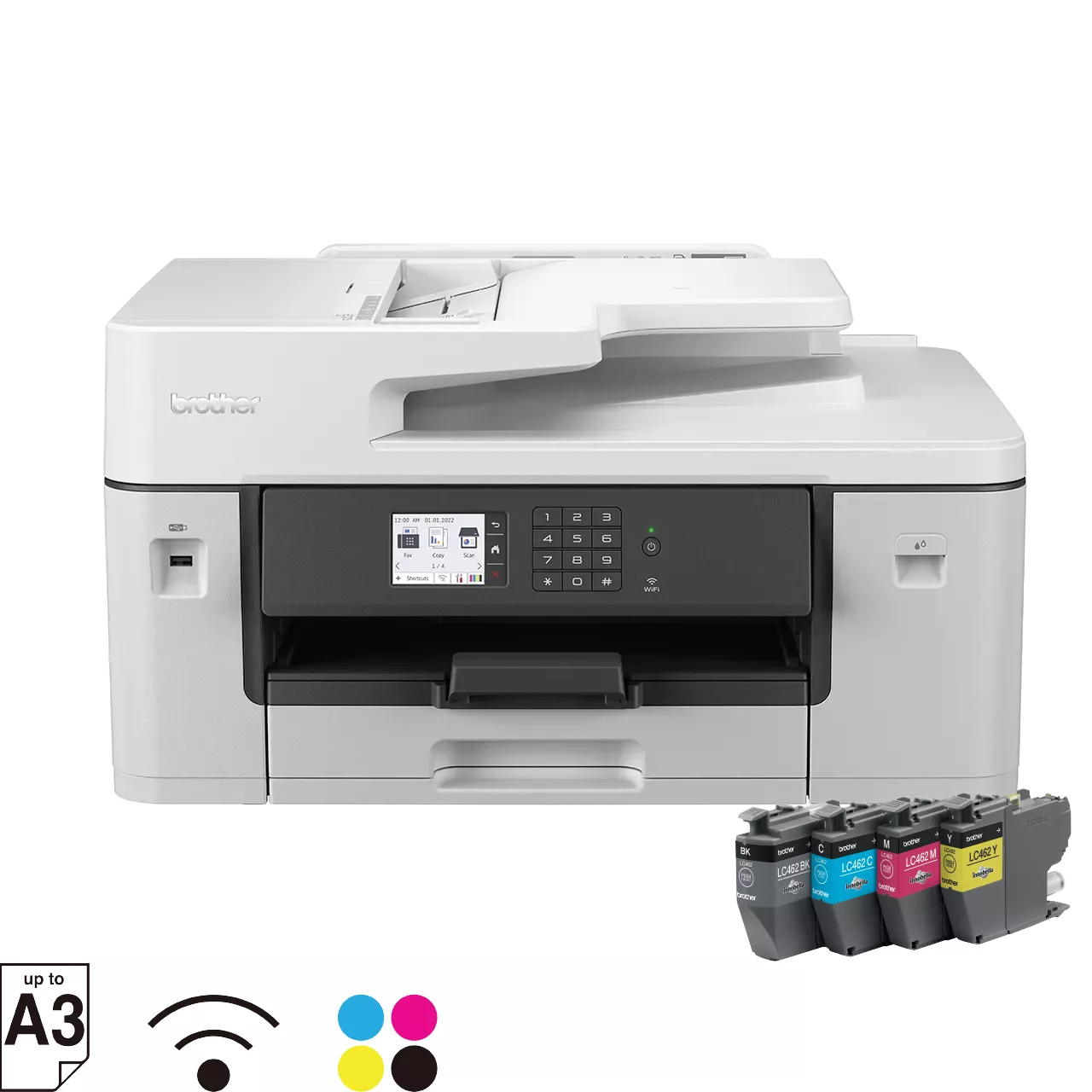 Brother MFC-J3540DW Inkjet Printer Front View