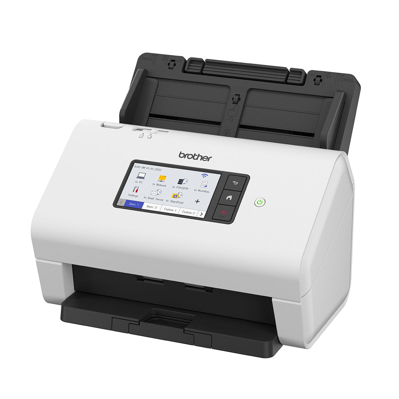 Brother ADS-4900W Scanner Left Side View